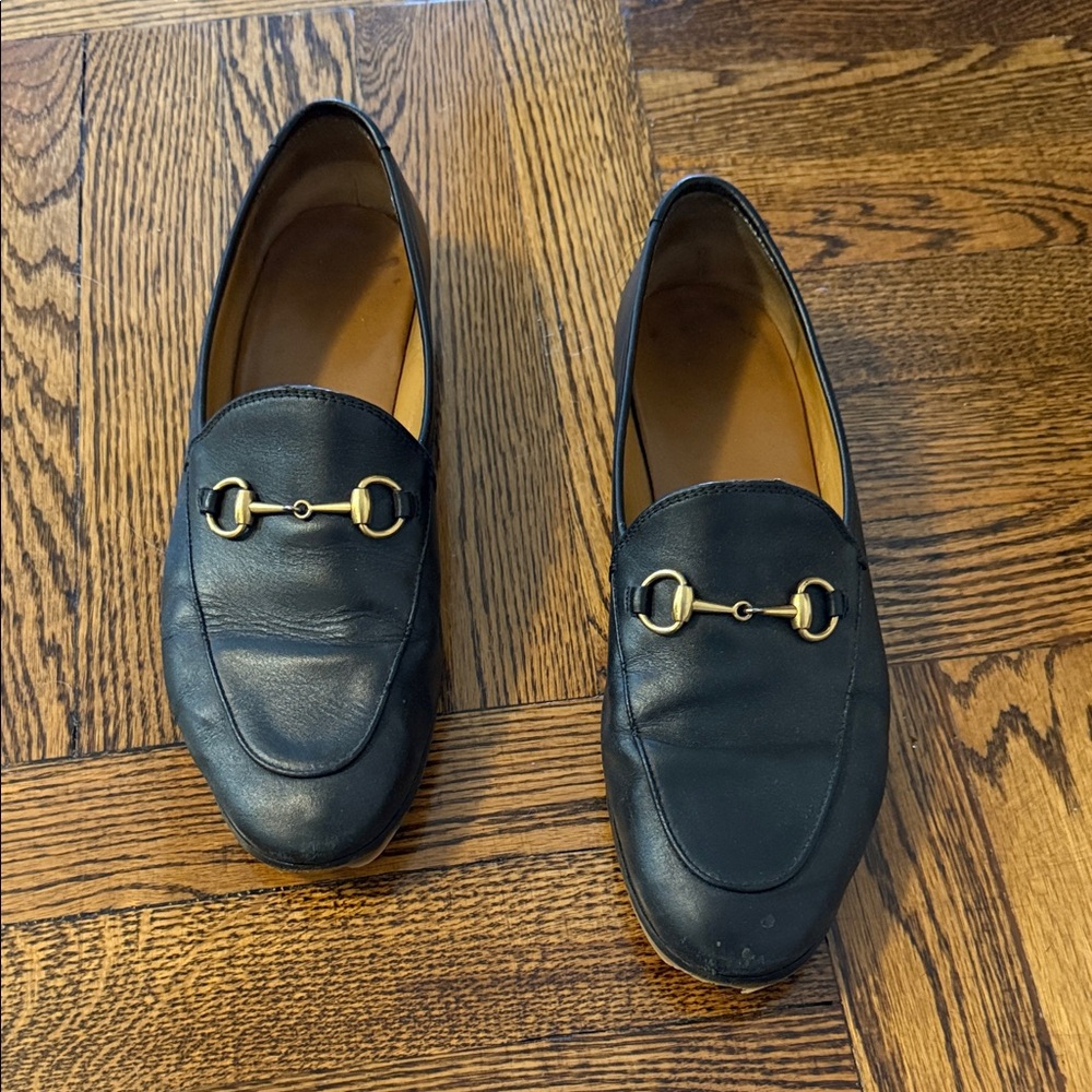 Black Gucci Jordaan loafers :9